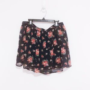 Abercrombie & Fitch Blue Floral Skirt